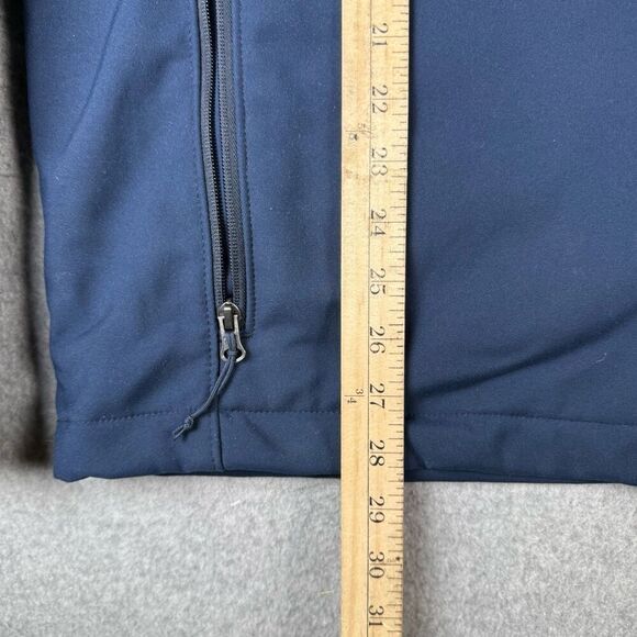 Columbia Mens Size XL Full Zip Front Jacket Blue Fleece Lined Zippered Pockets - Picture 4 of 7